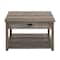 Walker Edison 30" Gray Square Country Coffee Table